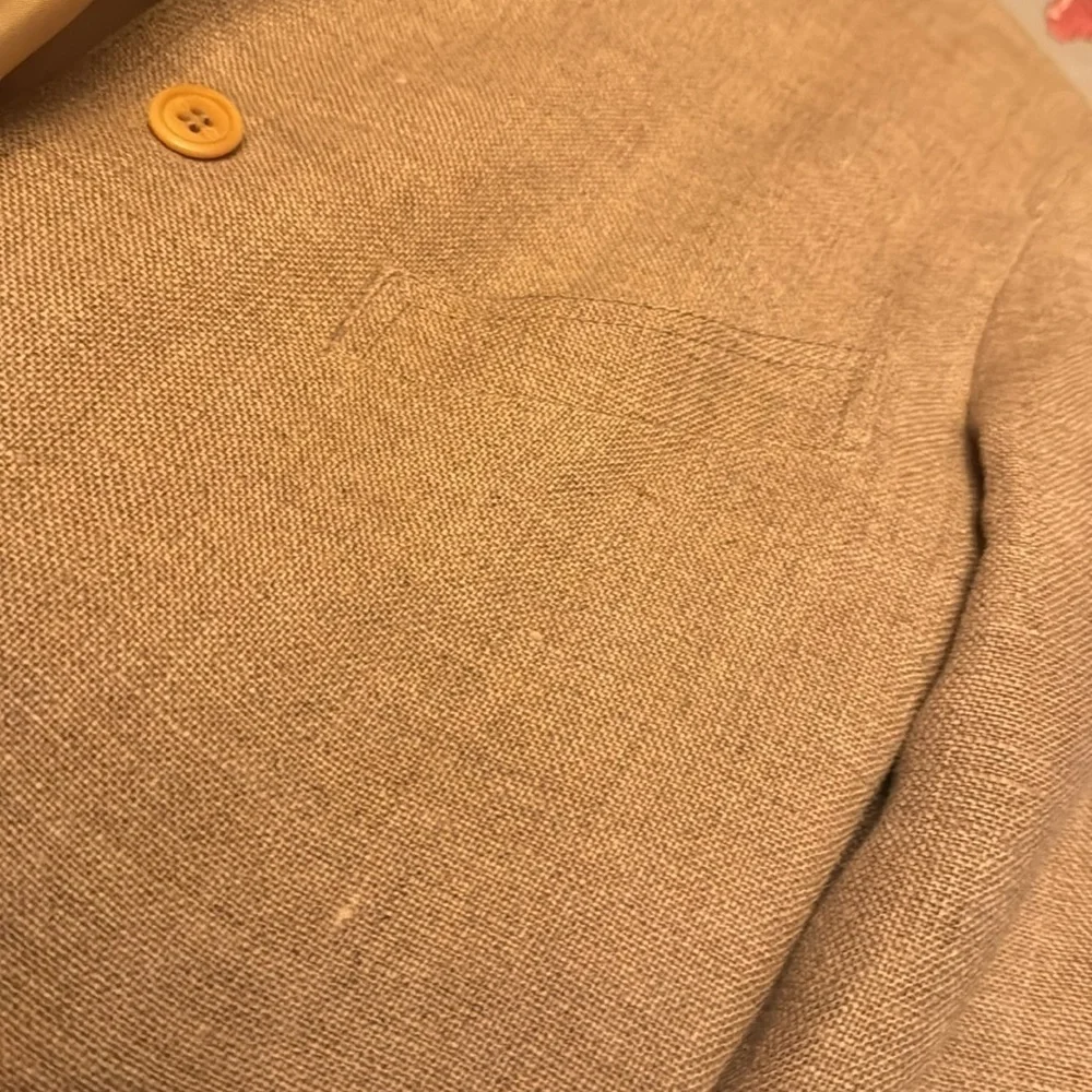 Gucci vintage blazer linen lined button down pockets size 40 large 10 - Picture 8 of 8